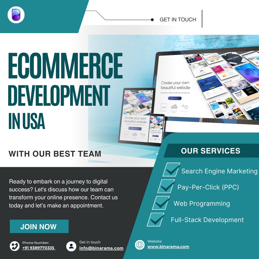 Ecommerce Development in USA with Binarama – Build Success