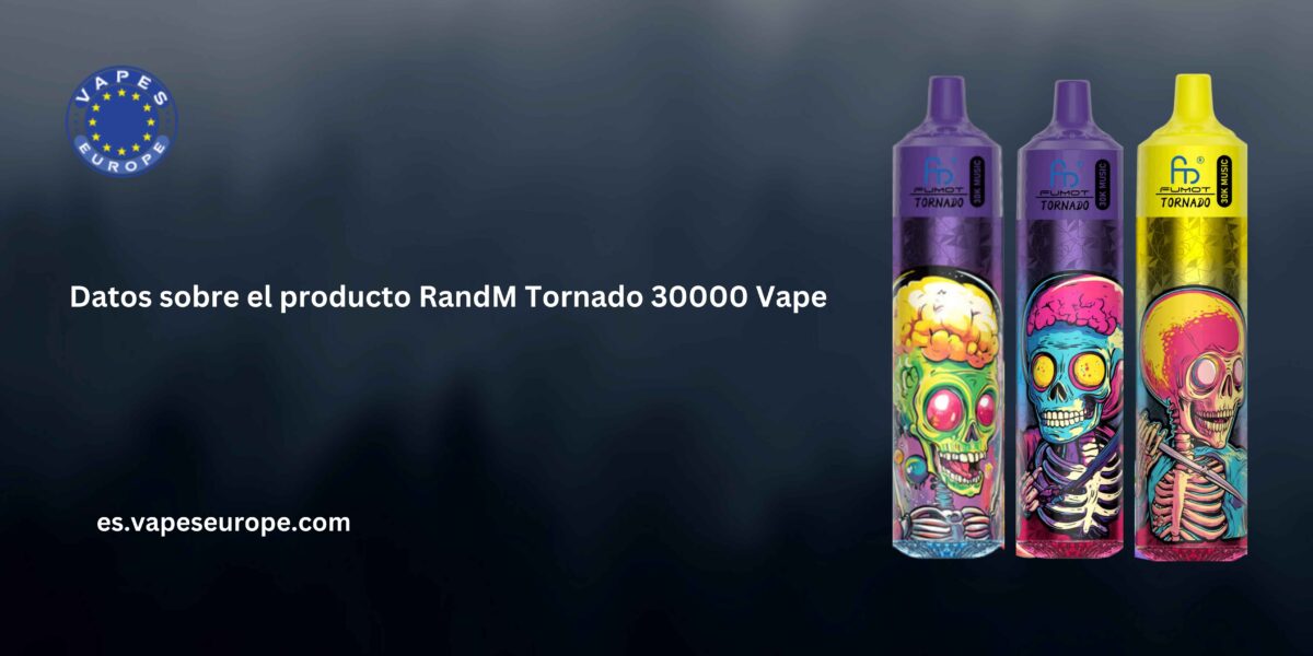 Datos sobre el producto RandM Tornado 30000 Vape