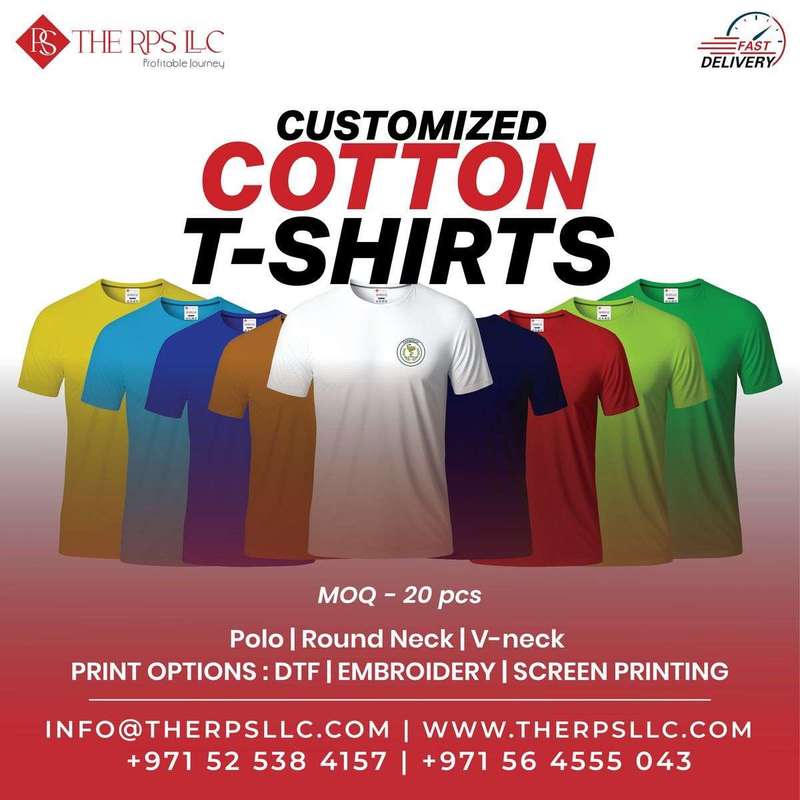 100 % Best Quality Custom T-Shirt Printing in Dubai